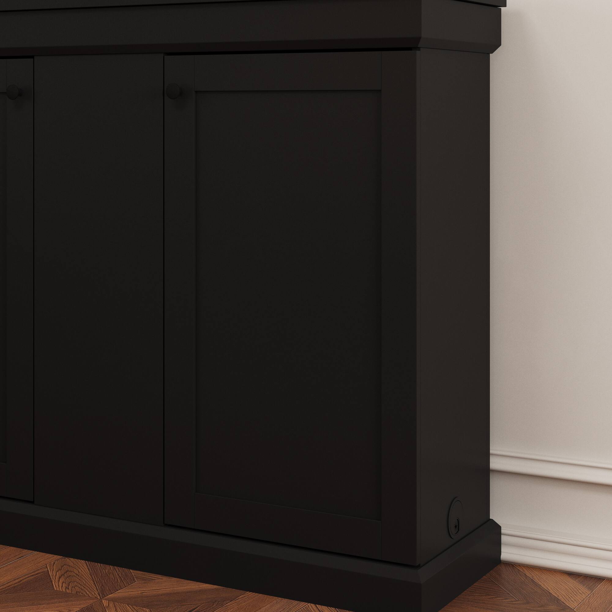 Alt View 8. Famapy - Smart Lift TV Cabinet for Up to 50 Inch TV, Remote Control Media Console with Hidden Storage Entertainment Center - Black.