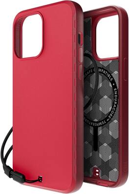 BodyGuardz - Paradigm Pro with MagSafe Case - iPhone 15 Pro Max - Pomegranate Red