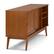Alt View 3. Simpli Home - Draper SOLID HARDWOOD Mid Century Medium TV Media Stand in Teak Brown For TVs up to 65 inches - Teak Brown.
