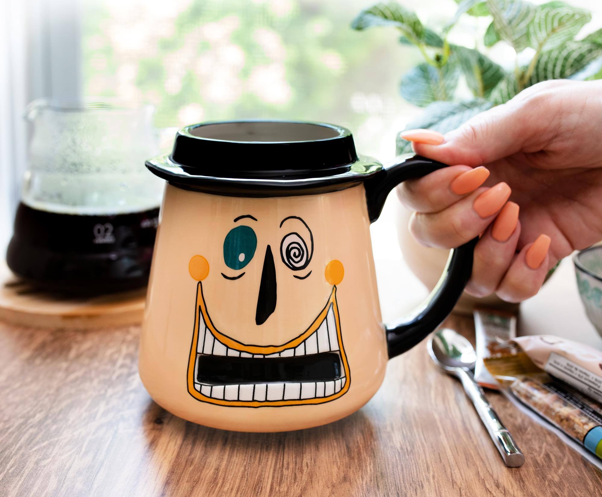 Alt View 1. Disney - Disney Nightmare Before Christmas Mayor Faces 3D Ceramic Mug | Holds 20 Ounces - Black.