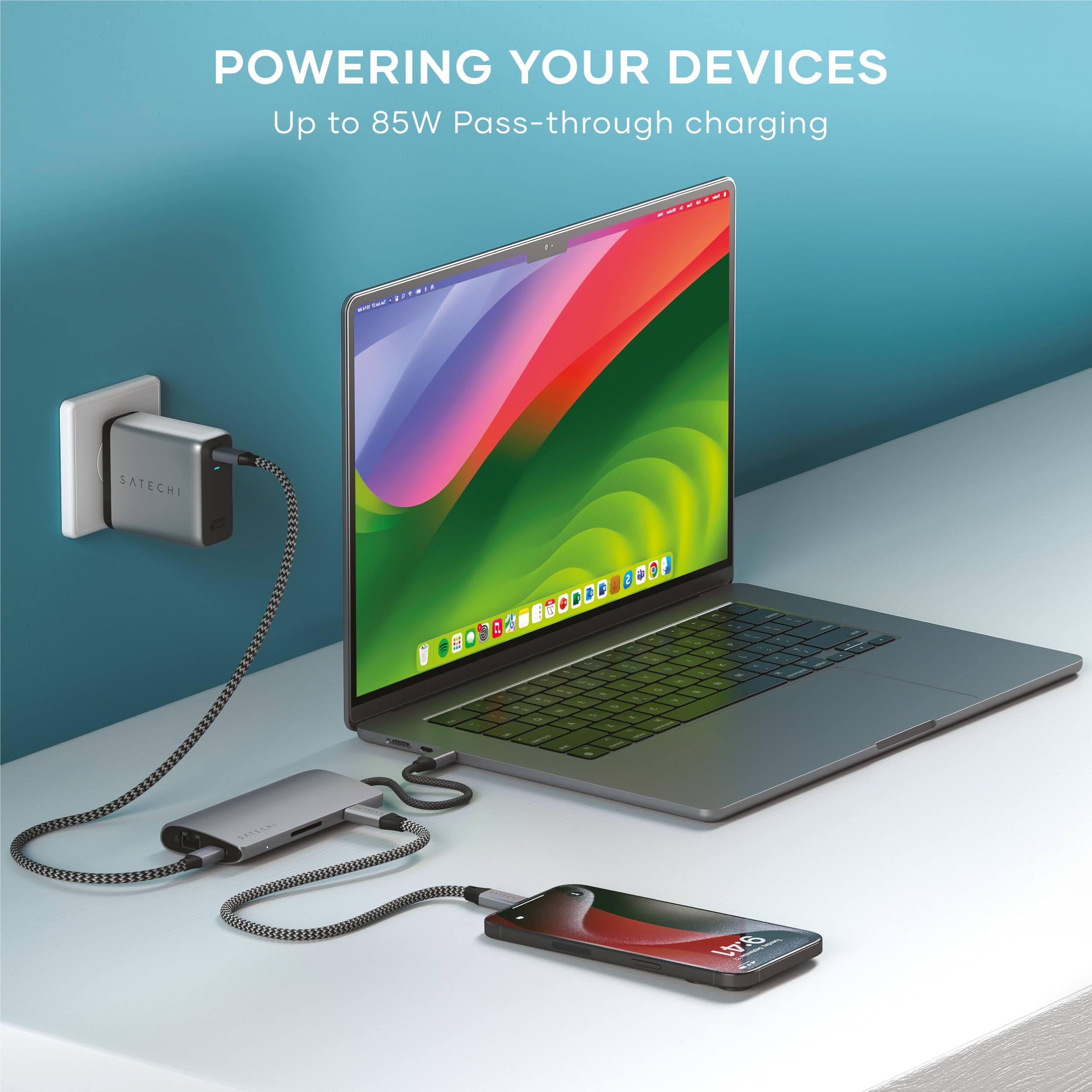 POWERING YOUR DEVICES  
Up to 85W Pass-through charging