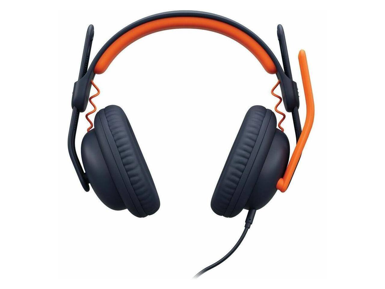 Alt View 1. Logitech - Logitech Zone Learn Wired Headsets for Learners, Stereo, USB C, 3.5mm, Over the Head, Omni-directional Microphone - Unknown.
