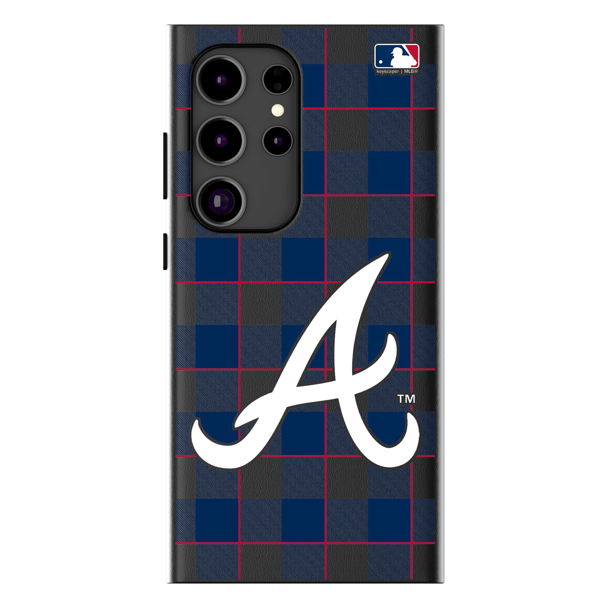 Keyscaper - MLB - Atlanta Braves Plaid Galaxy Magnetic Bump Case - S25 - Black price history on PriceWatchPro