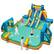 Front. Costway - Inflatable Water Slide with 2 Long Slides Pool Climbing Walls Blower Excluded - Multicolor.