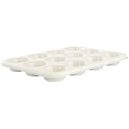 Martha Stewart - Everyday Color Bake 12 Cup Nonstick Steel Muffin Pan - Linen