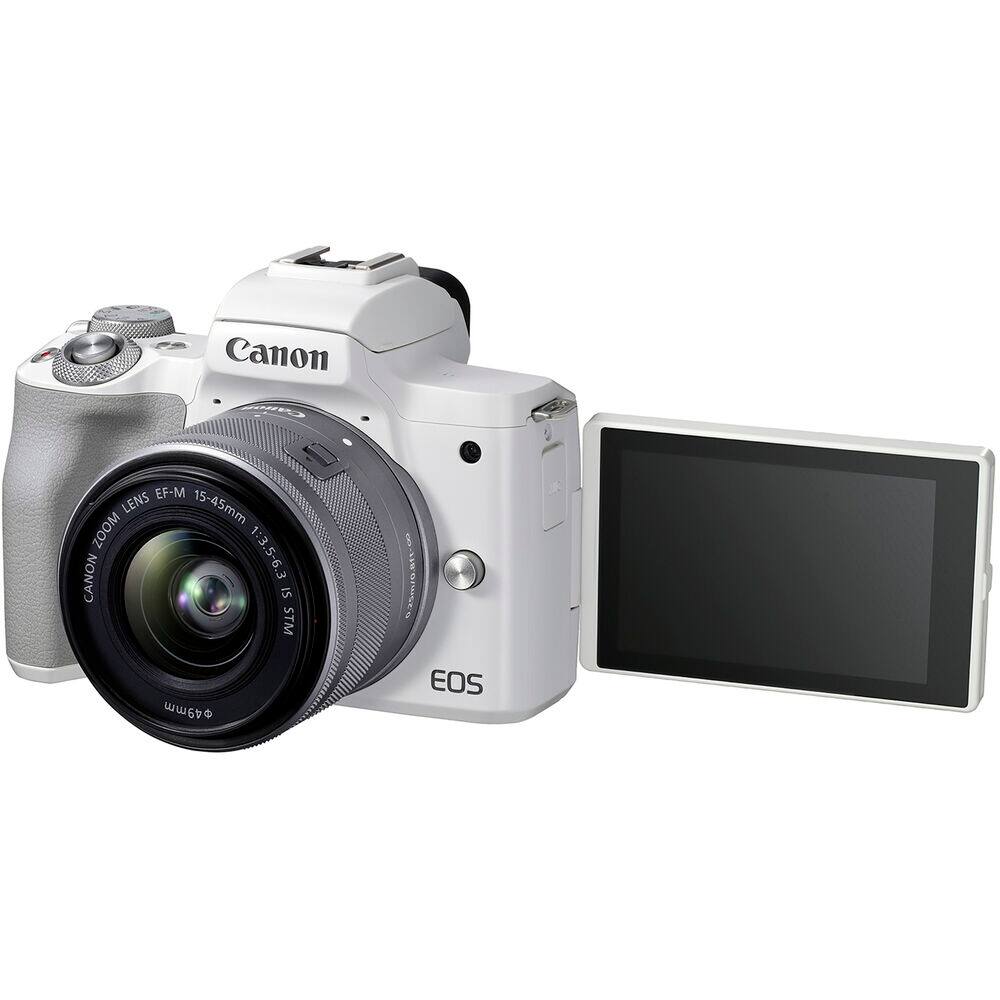 Canon EOS M100 with EF-M Lens 15-45mm Zoom  
Canon EF-M 15-45mm f/3.5-6.3 IS STM  
49mm  
Canon Lens