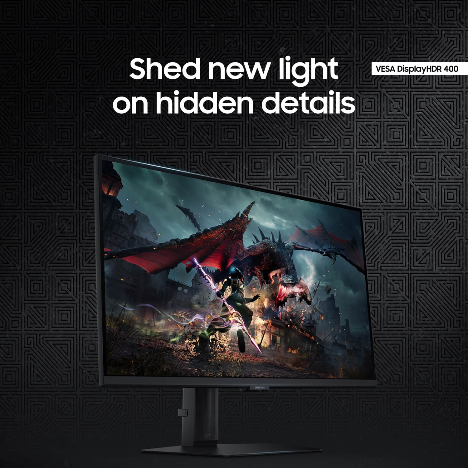 Shed new light on hidden details with VESA DisplayHDR 400.
