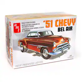 Round2 - AMT: 1:25 Scale Model Kit - 1951 Chevy Bel Air - 2-In-1 Retro Deluxe Kit