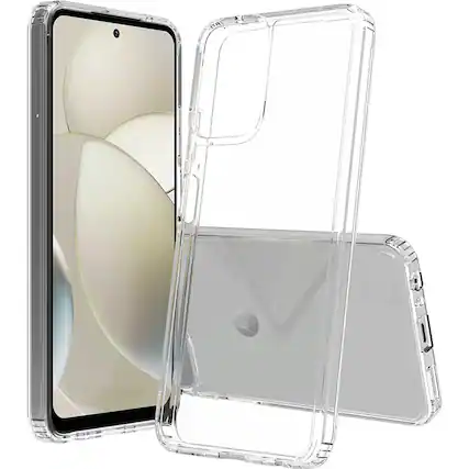 Front. SaharaCase - Venture Series Hard Shell Case for Motorola G Power 5G (2024) - Clear.
