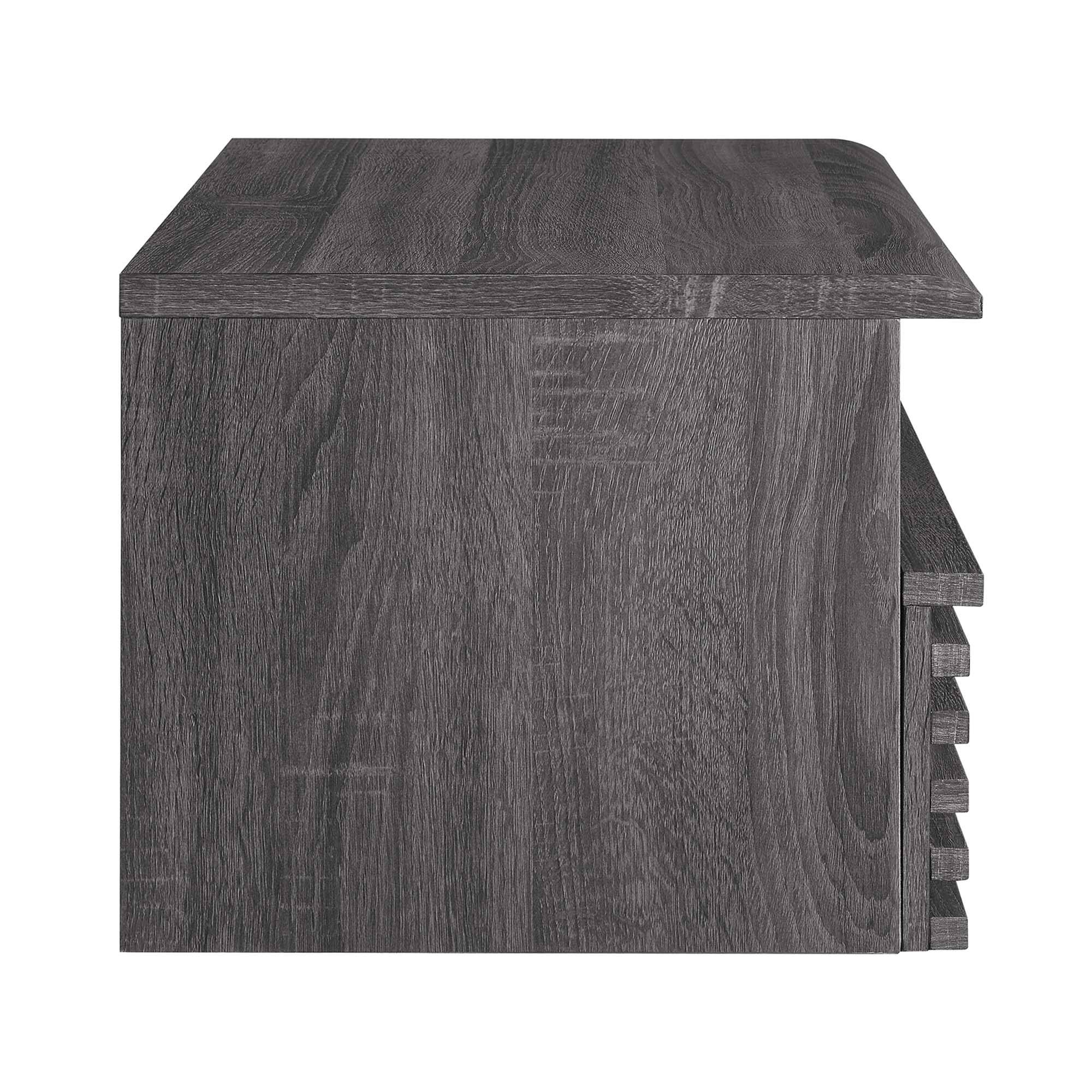 Alt View 2. Modway - Render Wall-Mount Nightstand by Modway - Charcoal.