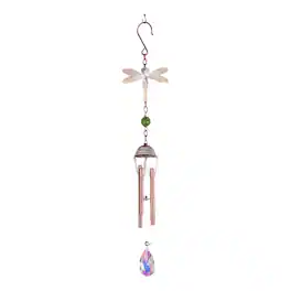 FC Design - 17" Long Dragonfly Wind Chime Outdoor Patio or Garden Hanging Decoration - Multi-Color