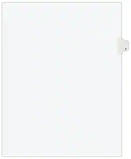 Avery - Legal Pre-Printed Paper Dividers, Side Tab #7, Style, Letter Size, 25/Pack - White