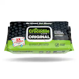 Crocodile Cloth - Original Fiber Blend Cleaning Wipes 15 in. W X 10 in. L 100 pk Pack of 6 - Case of 6