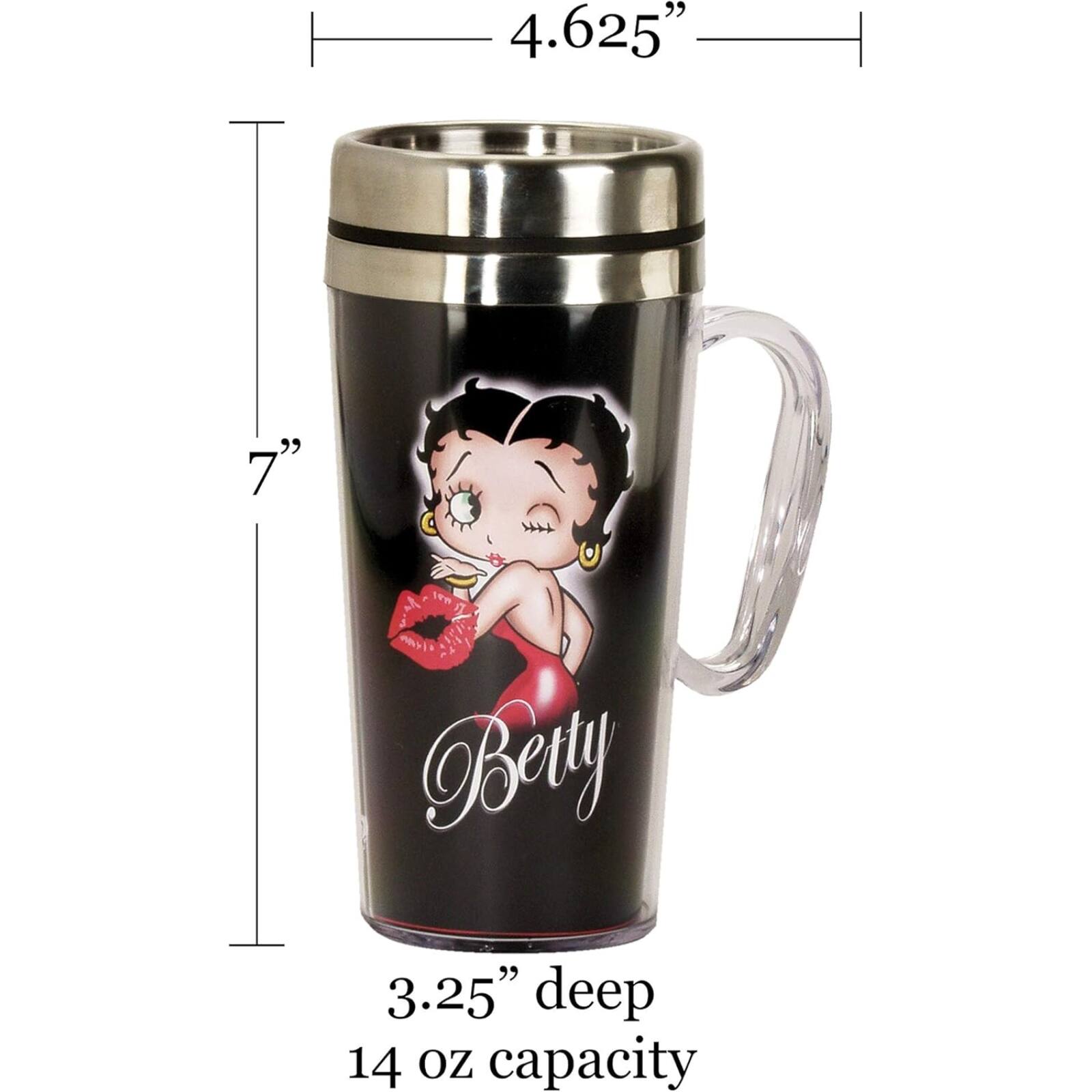 4.625" x 7"  
Betty  
3.25" deep  
14 oz capacity