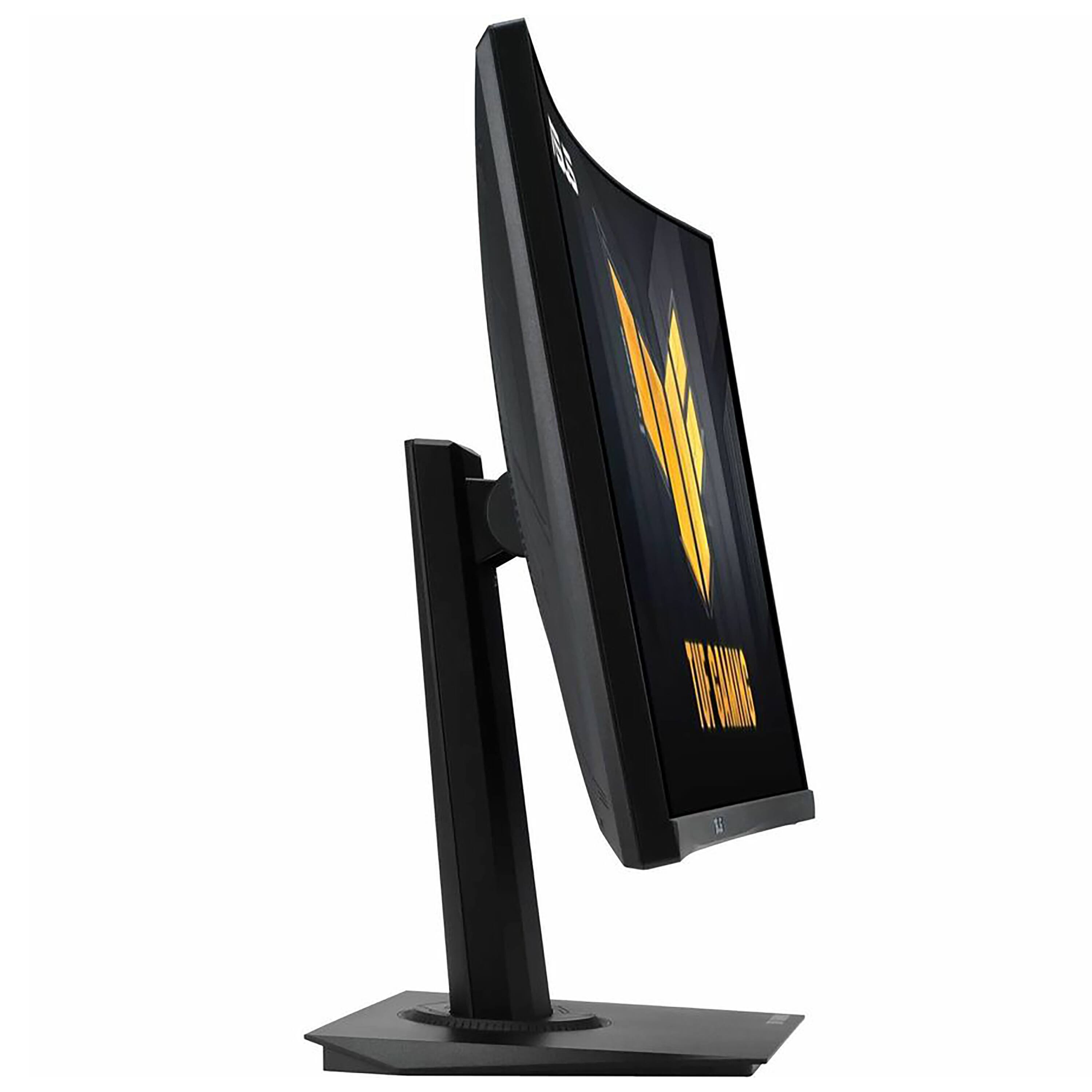 Back. ASUS - TUF Gaming 24" FHD VA 180Hz 1ms Curved Gaming Monitor with AMD FreeSync (DisplayPort, HDMI) - Black.