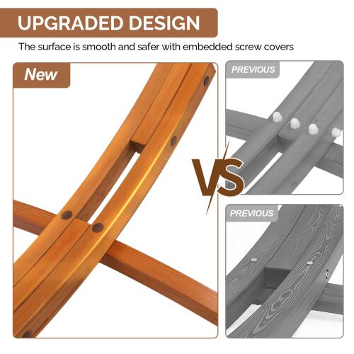 UPGRADED DESIGN  
The surface is smooth and safer with embedded screw covers  

New  
VS  
PREVIOUS  
VS  
PREVIOUS