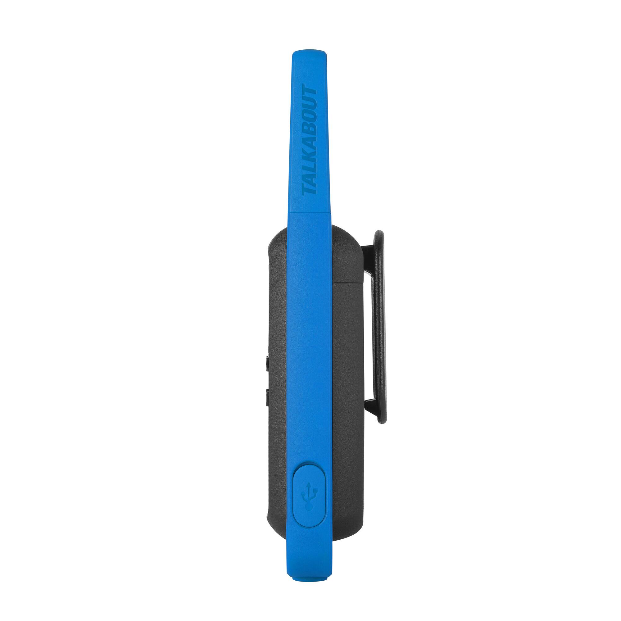 Back. Motorola - alkabout 25-Mile 22-Channel 2-Way Radios (3-Pack) - Black/Blue.