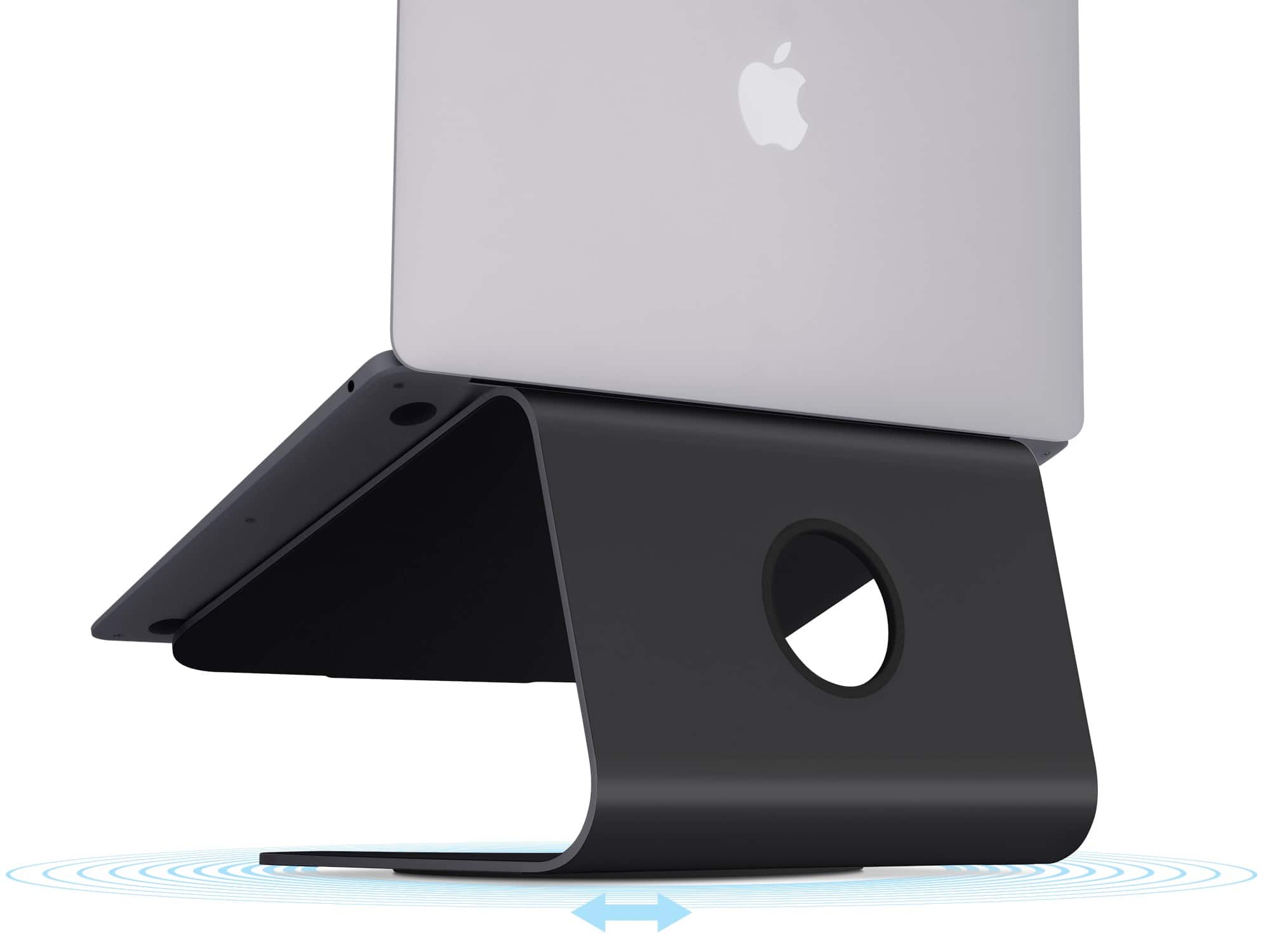 Alt View 11. Rain Design - Rain Design mStand360 Laptop Stand w/ Swivel Base - Black.