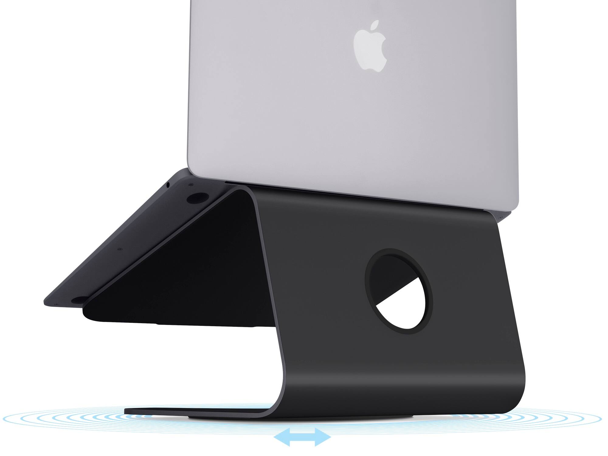 Alt View 11. Rain Design - Rain Design mStand360 Laptop Stand w/ Swivel Base - Black.
