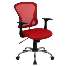 Alamont Home - Alfred Contemporary Mesh Swivel Office Chair - Red