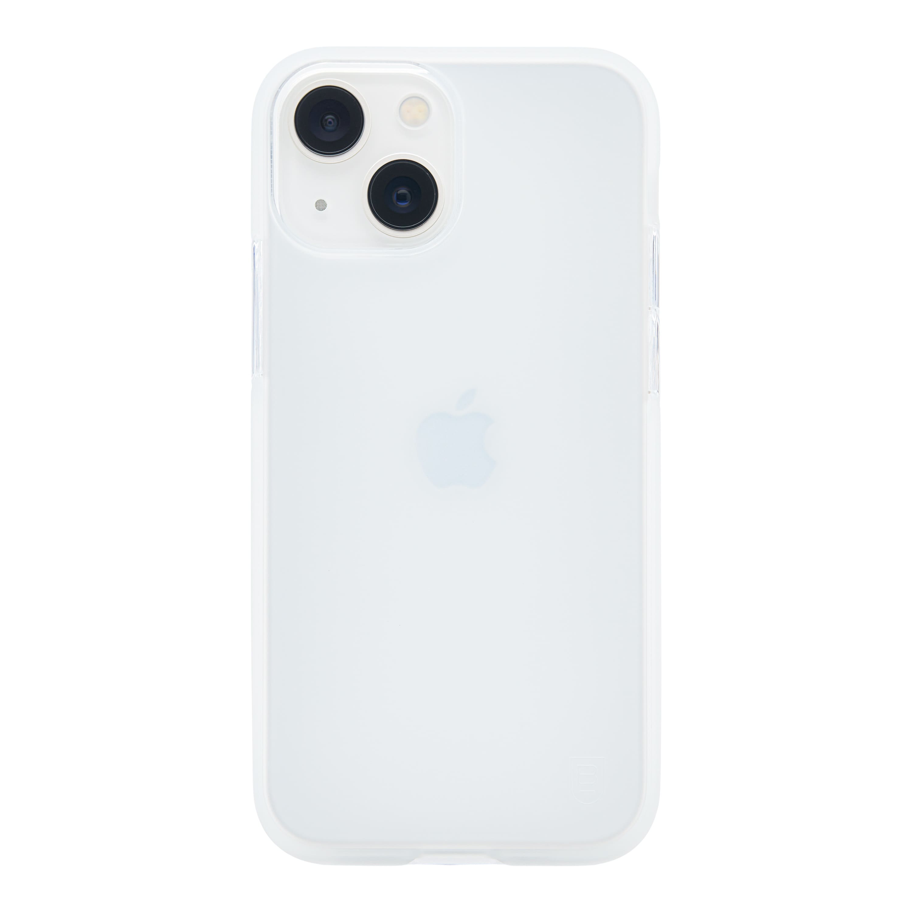 Angle. BodyGuardz - Solitude Case for Apple iPhone 13 Mini with Pureguard - Clear.