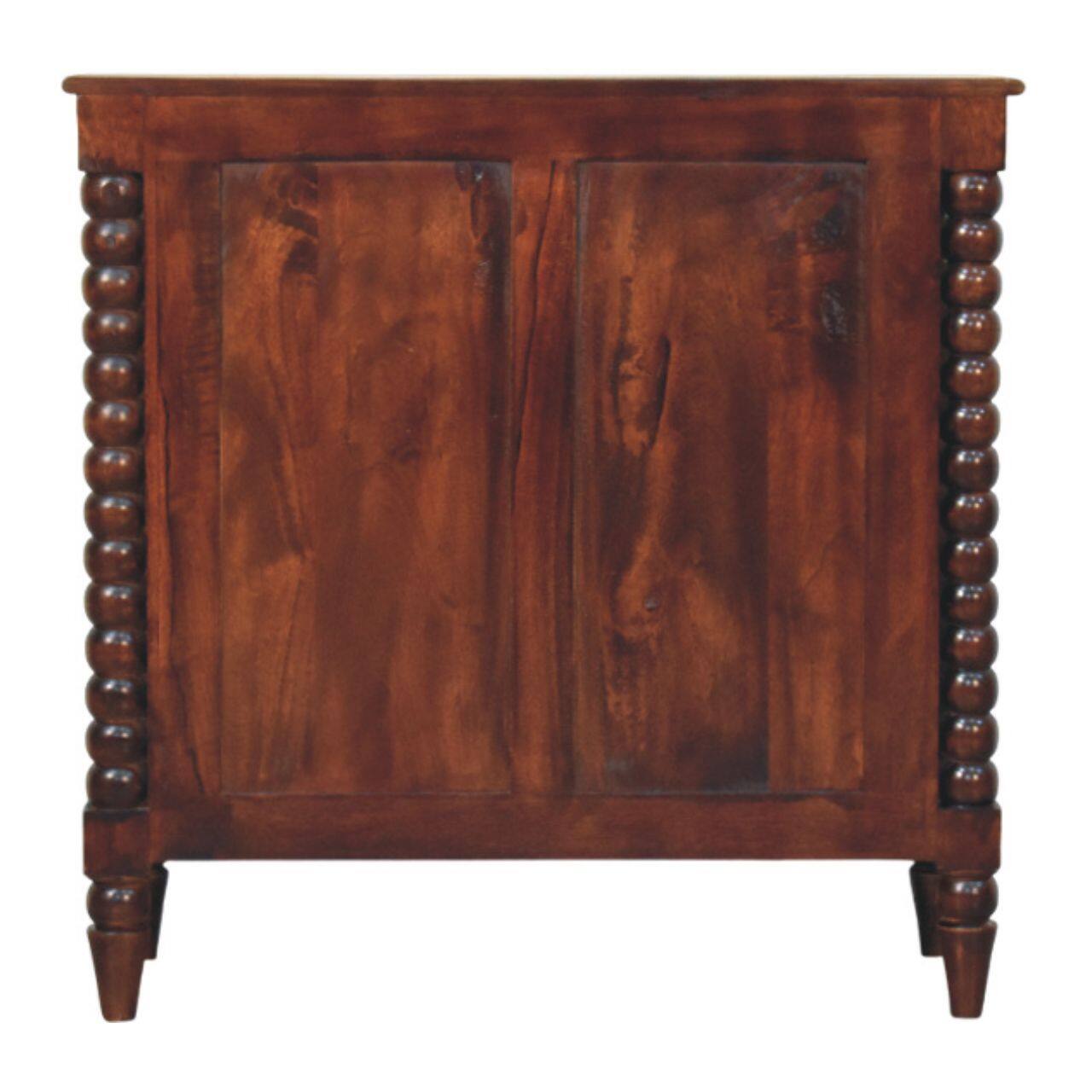 Alt View 5. Artisan Furniture - Artisan Furniture Solid Wood Spindle Winewood Chest, 3 Drawer, Brown - Brown.