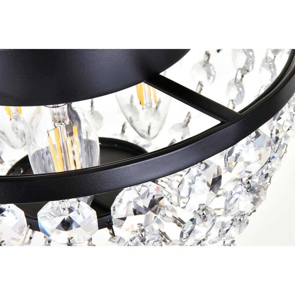 Alt View 1. Elegant Lighting - Gianna 10 inch pendant in black - Black.
