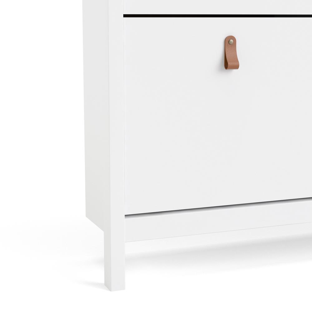Alt View 5. Tvilum - Madrid 4 Drawer Shoe Cabinet - White.
