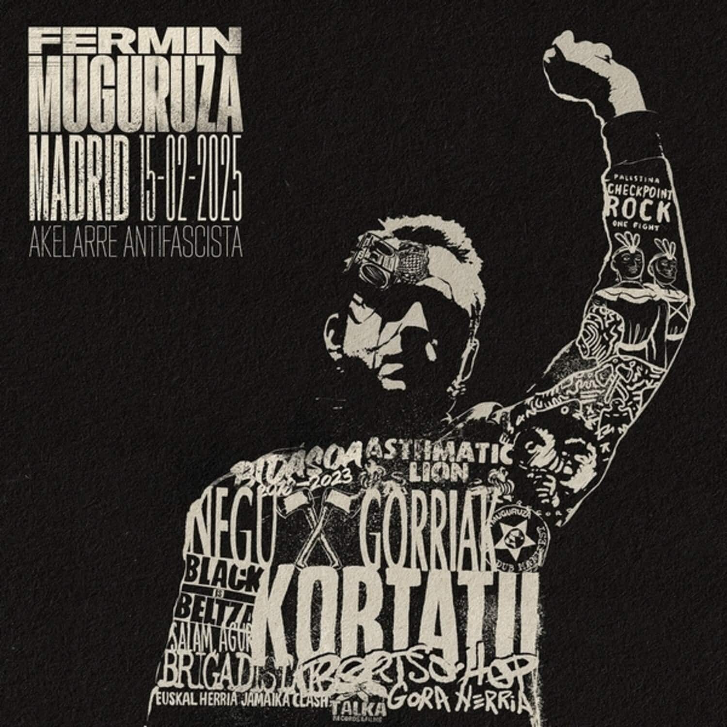 Fermin Muguruza - Madrid 15-02-2025: Akelarre Antifacista   - VINYL LP price history on PriceWatchPro