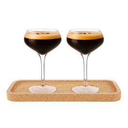 Final Touch - Espresso Martini Set - 3 Pieces - 10 oz (300 ml) - Clear