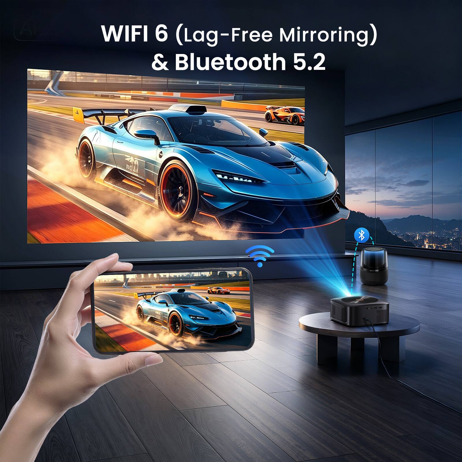 WIFI 6 (Lag-Free Mirroring) & Bluetooth 5.2