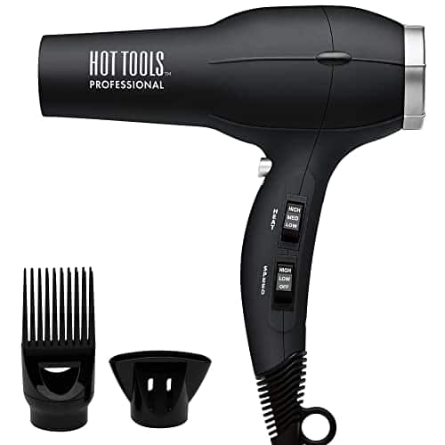 DORLUKFU - Hot Tools Pro Artist 1875W Turbo Ionic Dryer | Smooth, Frizz Free Blowouts (Black)