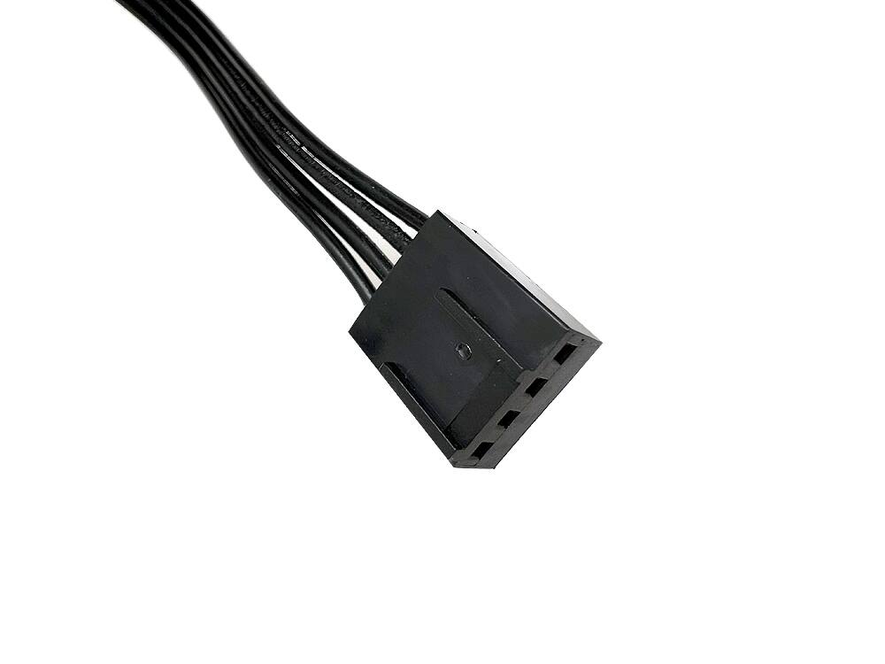 Alt View 5. Bluegears - b-BlasterPWM 120x38 2Ball PWM High Speed Fan ranging 1300 to 6500 RPM with 318 CFM - Black.