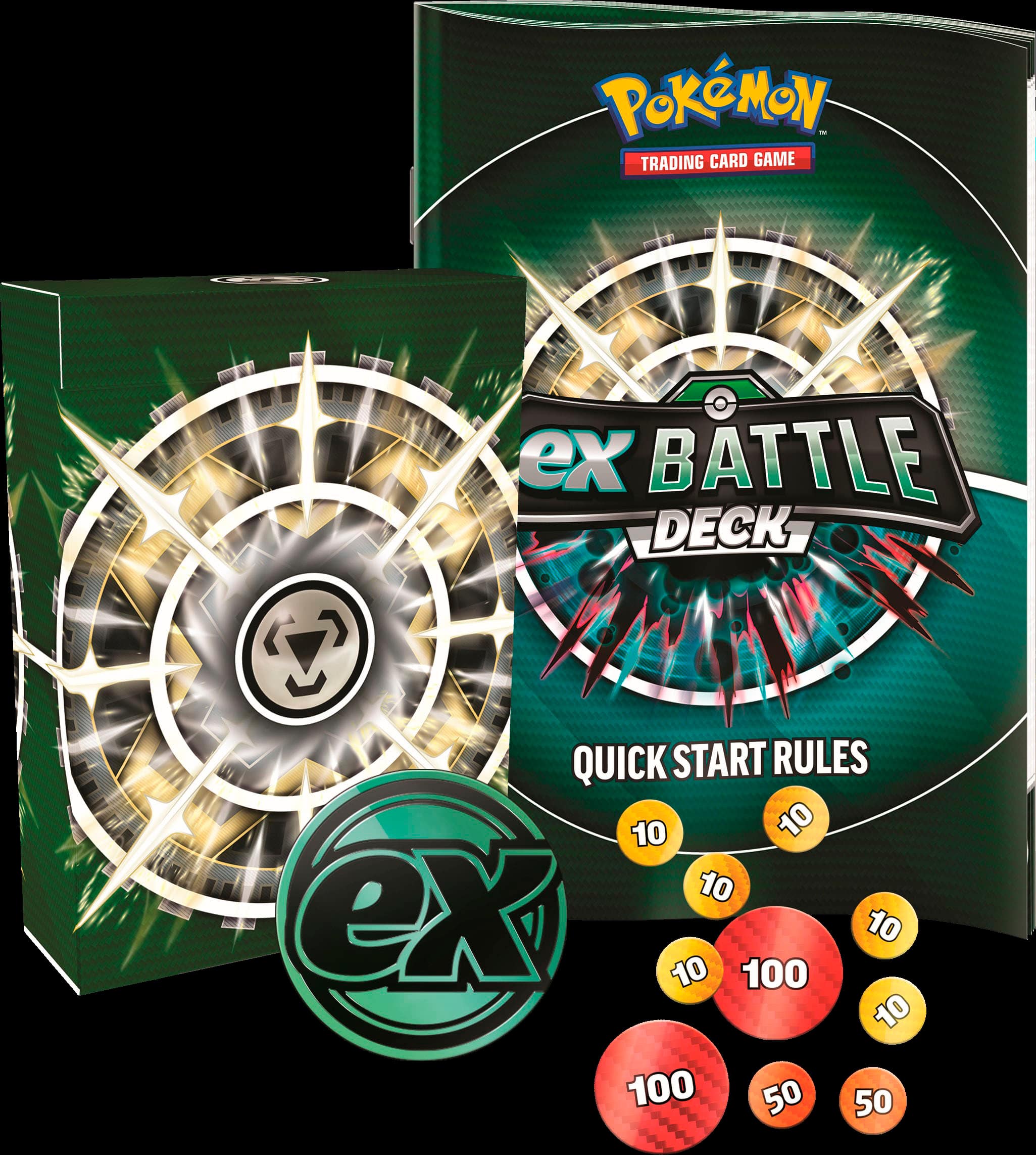 Pokemon Trading Card Game EX Battle Deck Quick Start Rules 10 10 10 10 100 100 10 10 100 50 50