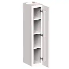 Boyel Living - 9-in W x 42-in H x 12-in D Shaker RTA Kitchen Wall Cabinet with Soft-Close - White Shaker
