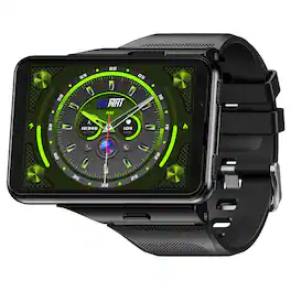 LOKMAT - APPLLP 4 MAX Android Smartwatch, 2.88" Touchscreen, 4G LTE, 6GB RAM, 128GB Storage, GPS, Dual Camera & 1500mAh Battery - Black - (2026)