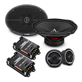 DS18 Audio - ZXI 6x9" 2-way Component Speaker System (Pair), 120W RMS 4-Ohm