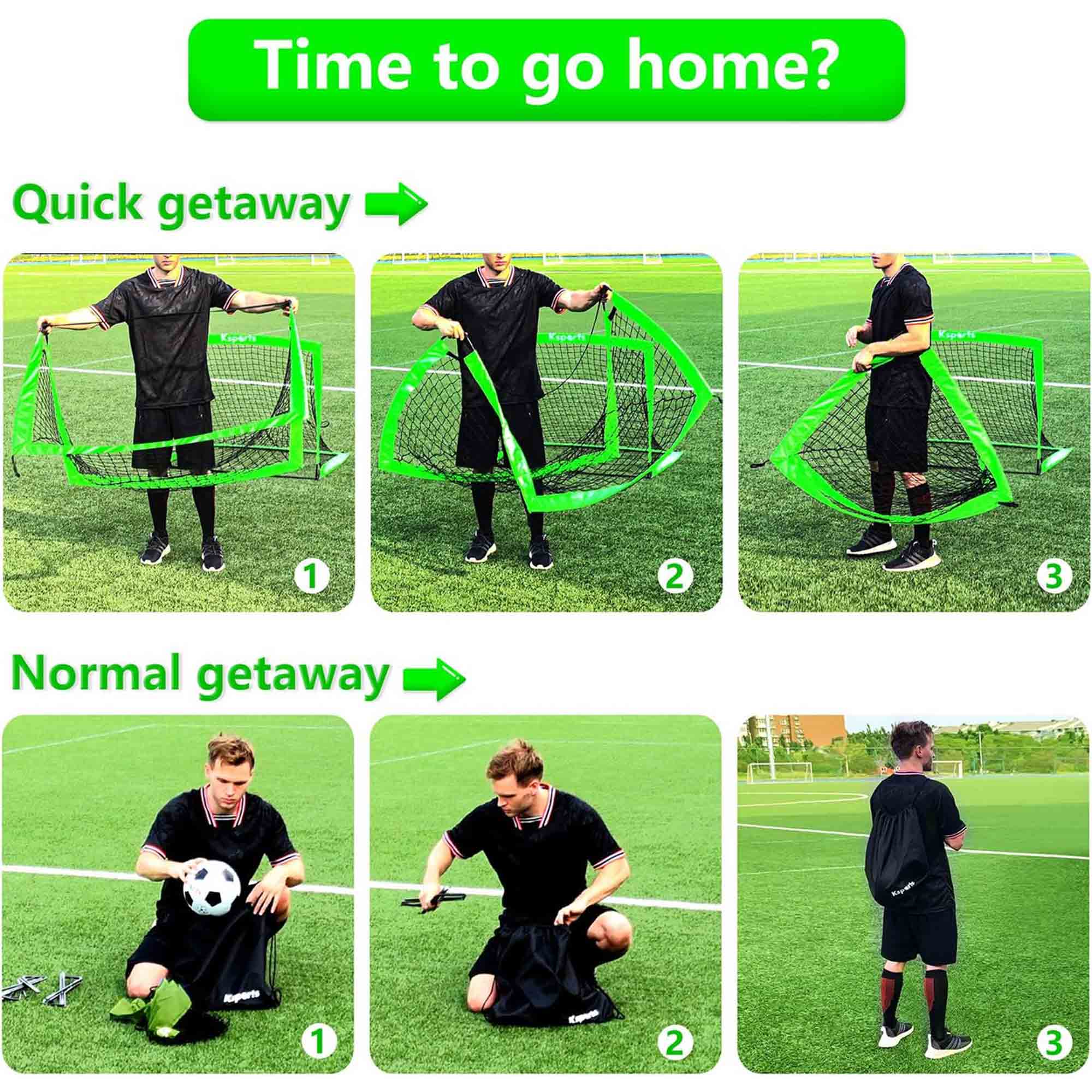 Time to go home?  
Quick getaway  
1 2 3  

Normal getaway  
1 2 3