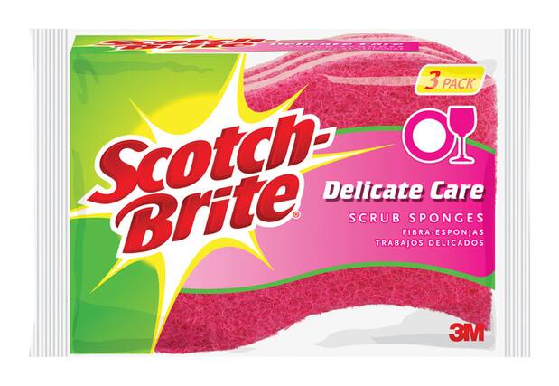 Scotch-Brite Delicate Care Scrub Sponges 3 Pack
FIBRA-ESPONJAS TRABAJOS DELICADOS
3M
