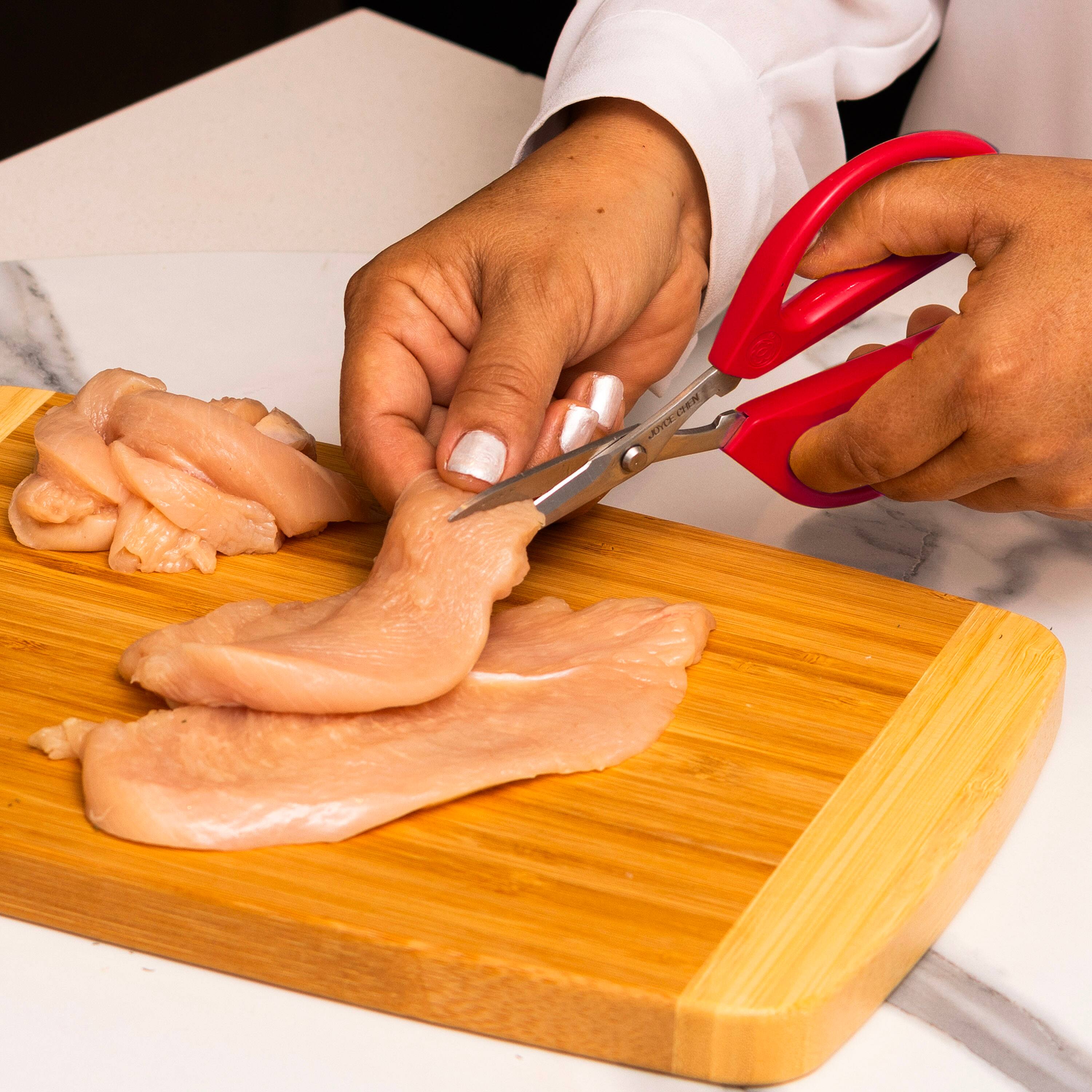 Alt View 4. Escali - Joyce Chen Original Unlimited Kitchen Scissors with Red Handles - Red.