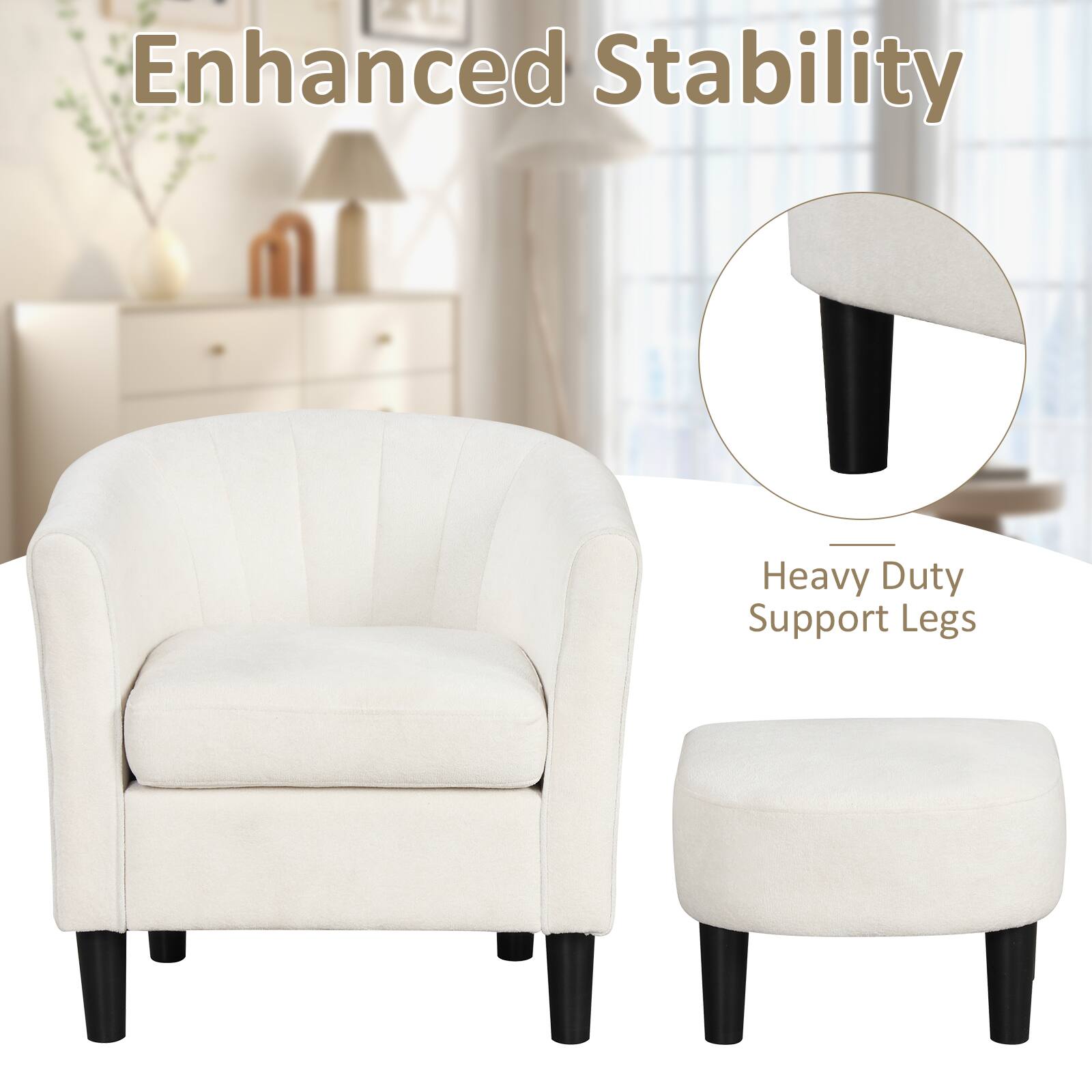 Enhanced Stability
Heavy Duty Support Legs