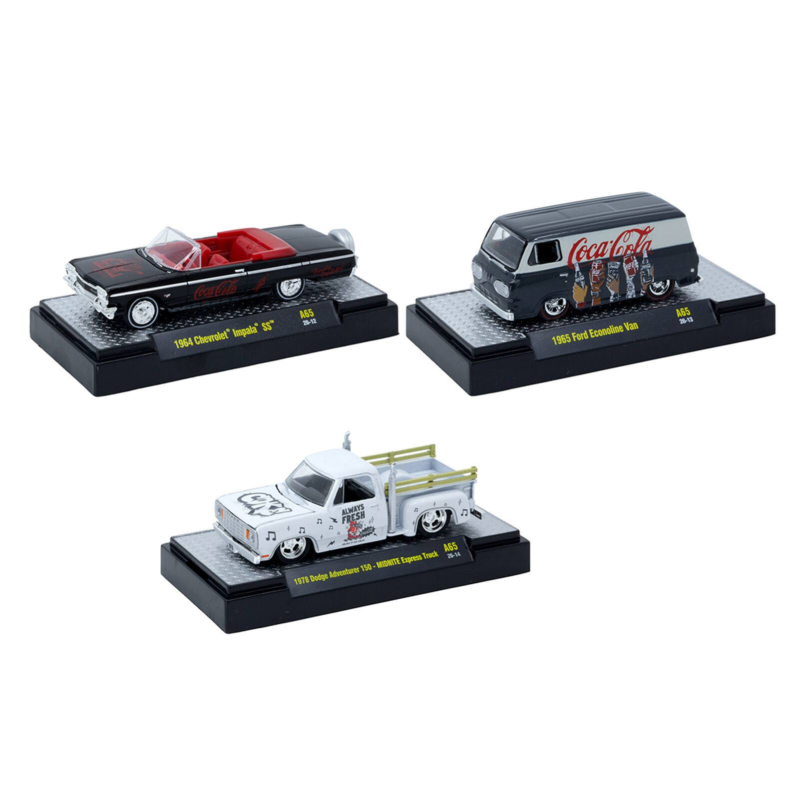 Coca-Cola Impala" $5" 1964 Chevrolet" d AGS  
Coca-Cola AGS - Econoline Van 1965 Ford  
Always Fresh a S  
150 MIDRITE Dodge Adventurer 1978