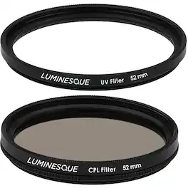 Luminesque - 58mm Circular Polarizer and UV Slim PRO Filter Kit