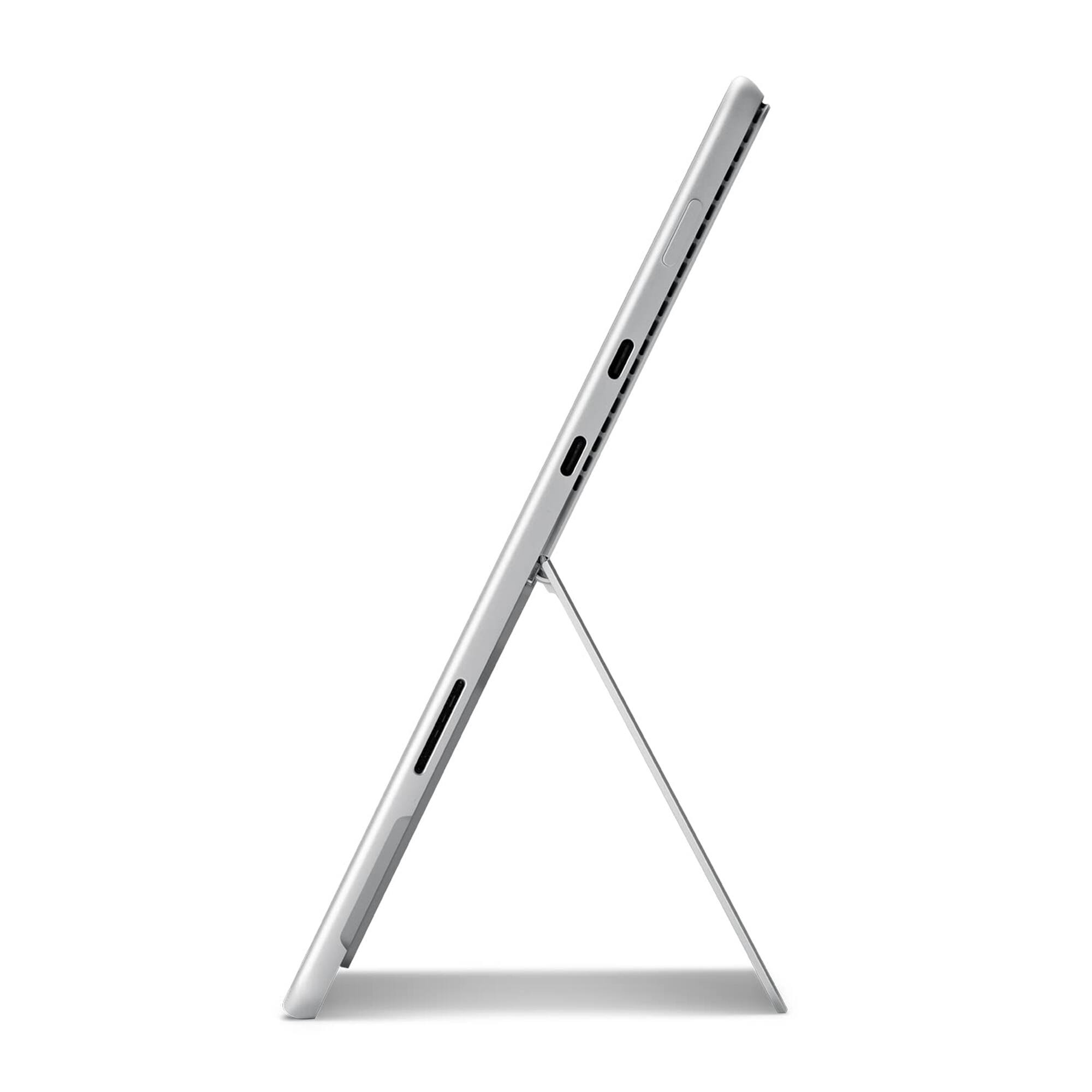 Angle. Microsoft - Surface Pro 8 13" Tablet 512GB WiFi 2.4GHz, Platinum - Silver.