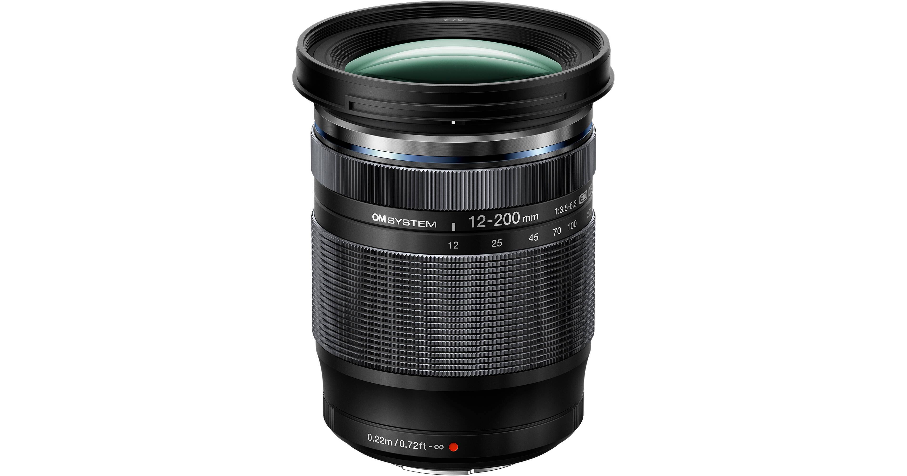 1:3.5-6.3 OM SYSTEM 12-200 mm I 70 100 45 12 25
0.22m/0.72ft-co 0.22m - 8