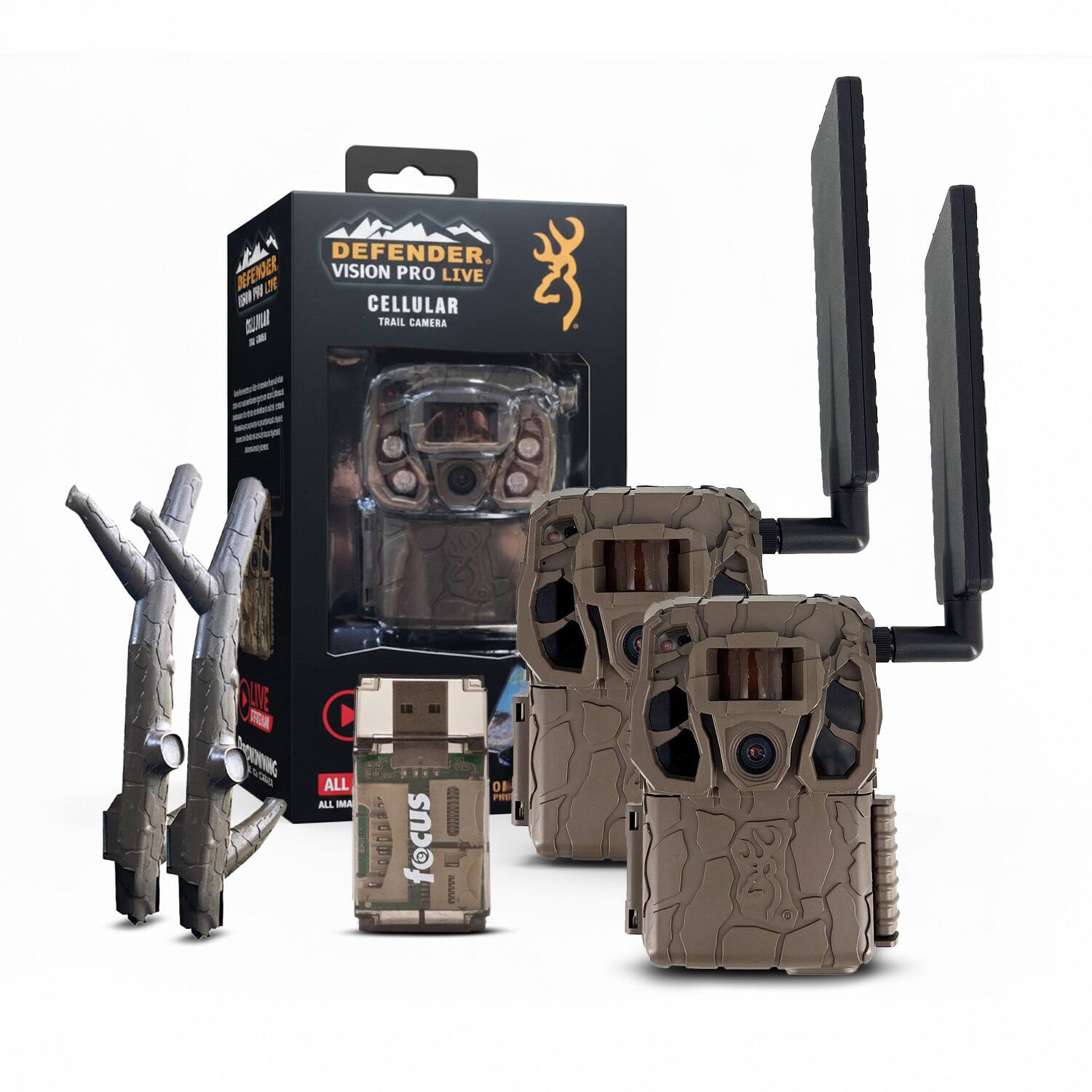 DEFENDER  
VISION PRO LIVE  
CELLULAR  
TRAIL CAMERA  

ALL MA