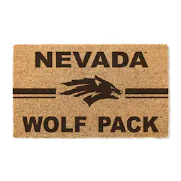 Jardine - Nevada Wolf Pack 18" x 30" Team Logo Doormat - Brown