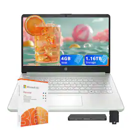 HP - Stream 14" HD Laptop,Intel N150,4GB RAM,128GB UFS+1TB Dock Station,Intel Graphics,1 Year Office 365,Win 11s - Green