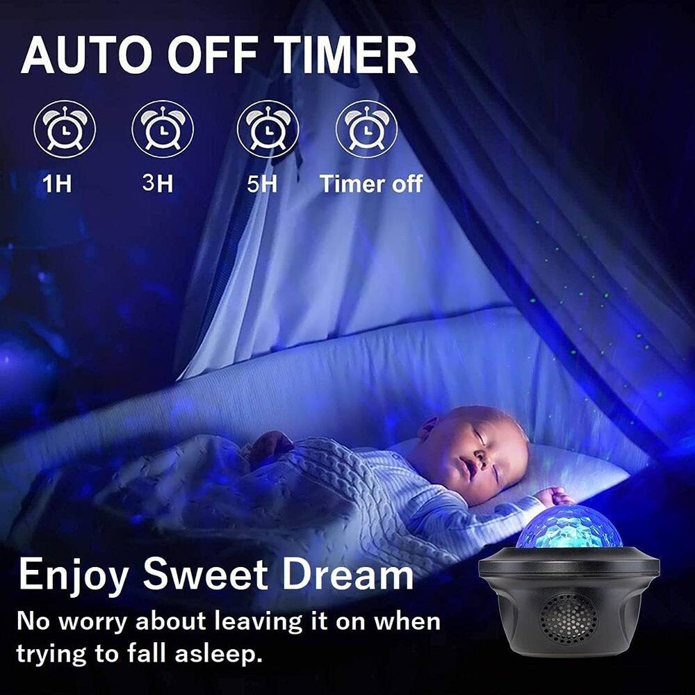 AUTO OFF TIMER  
1H 3H 5H Timer off  

Enjoy Sweet Dream  
No worry about leaving it on when trying to fall asleep.