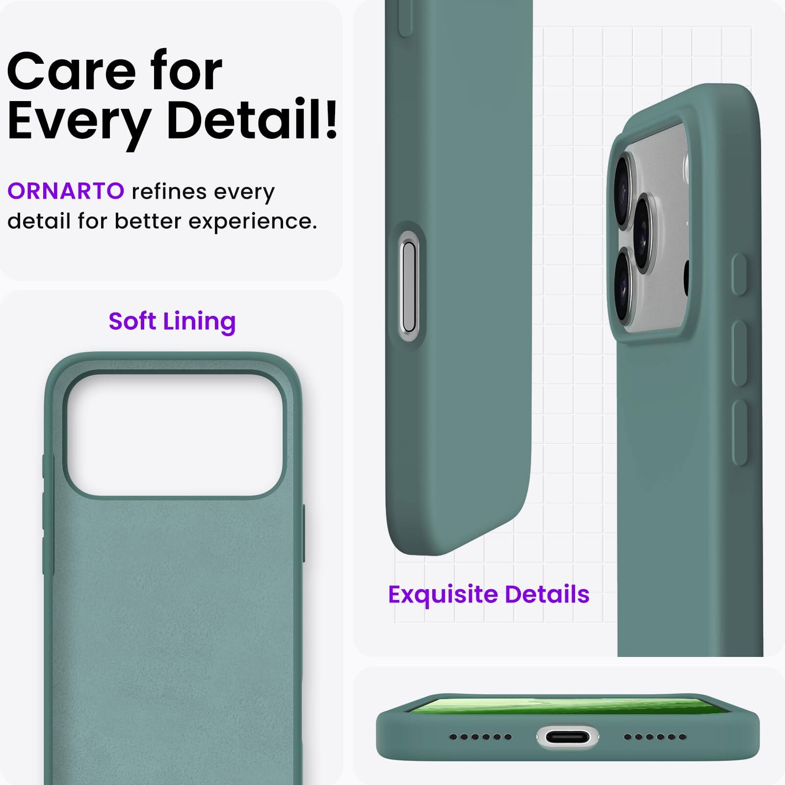 Care for Every Detail!  
ORNARTO refines every detail for better experience.  
Soft Lining  
Exquisite Details